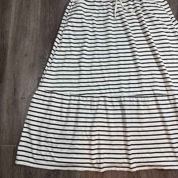 Pact Organic Cotton Relaxed Slub Tank Maxi Dress Cornflower Large - Picture 3 of 10